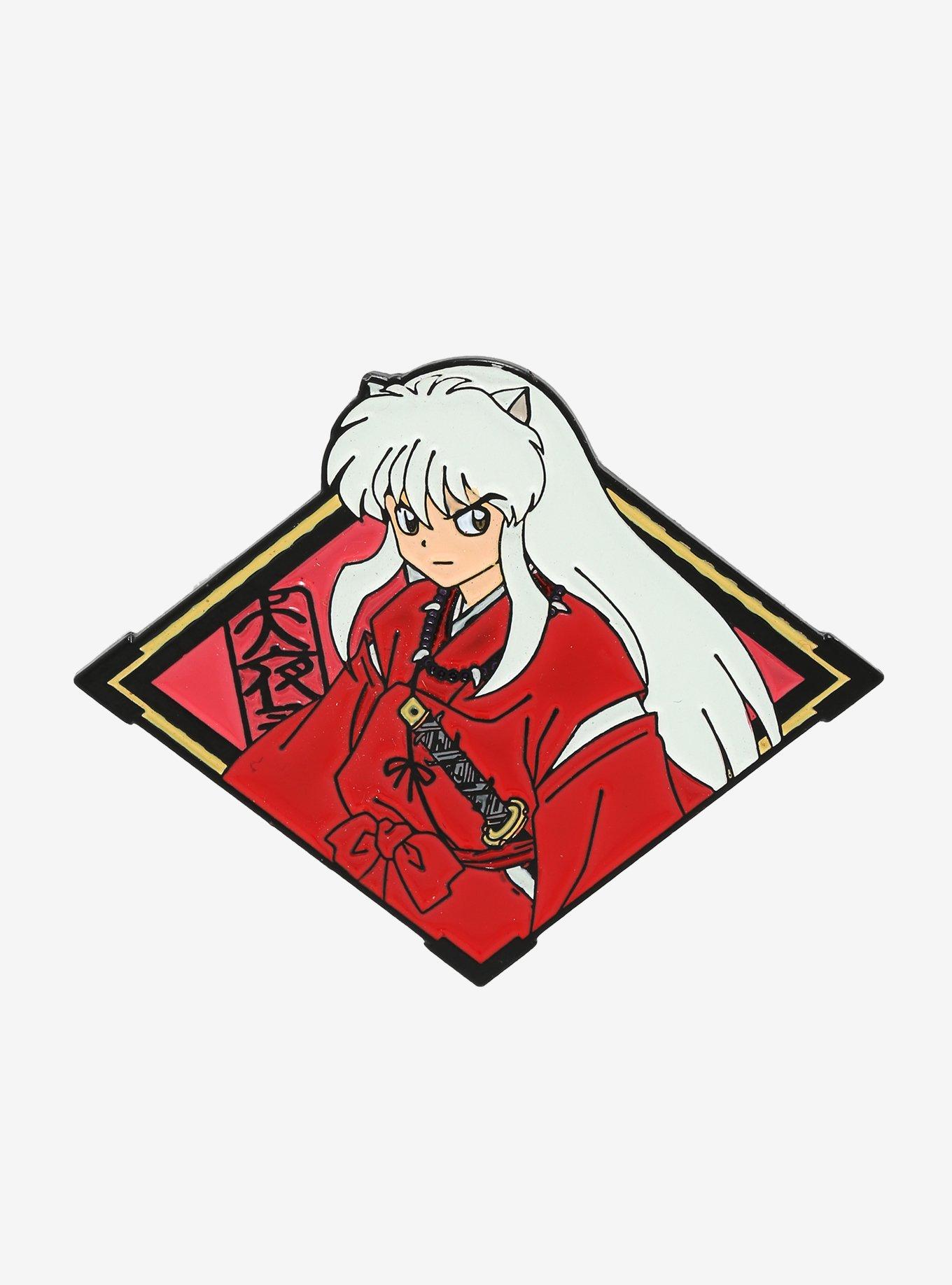 InuYasha Diamond Portrait Enamel Pin - BoxLunch Exclusive, , hi-res