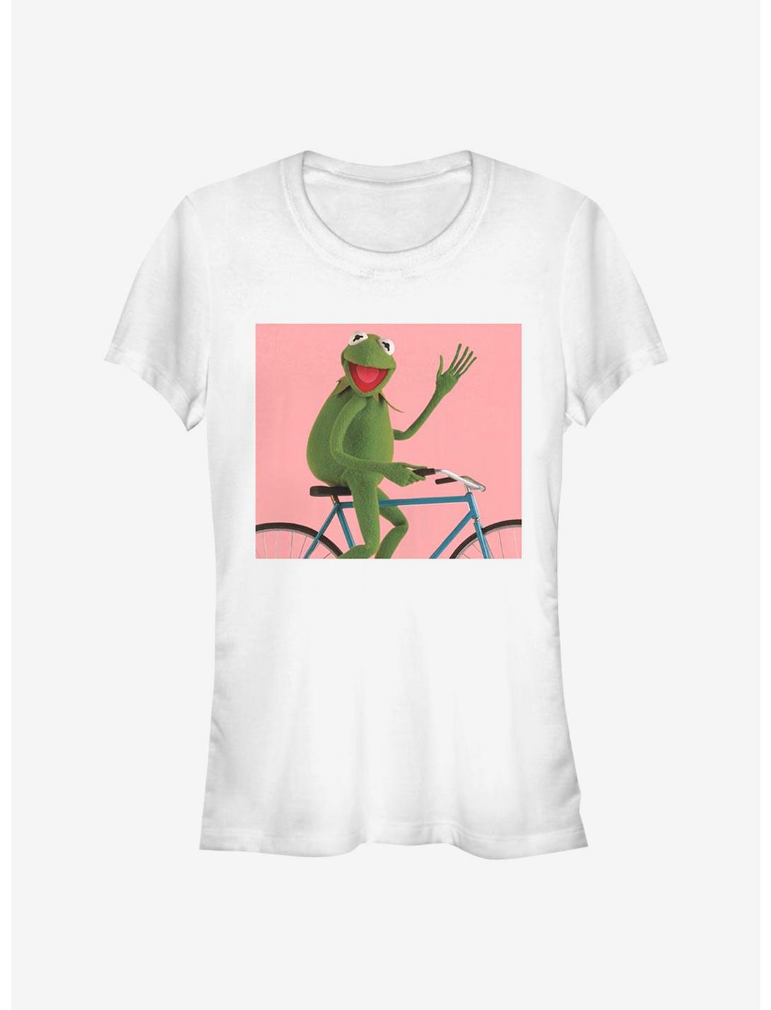 Disney The Muppets Biking Kermit Girls T-Shirt, WHITE, hi-res