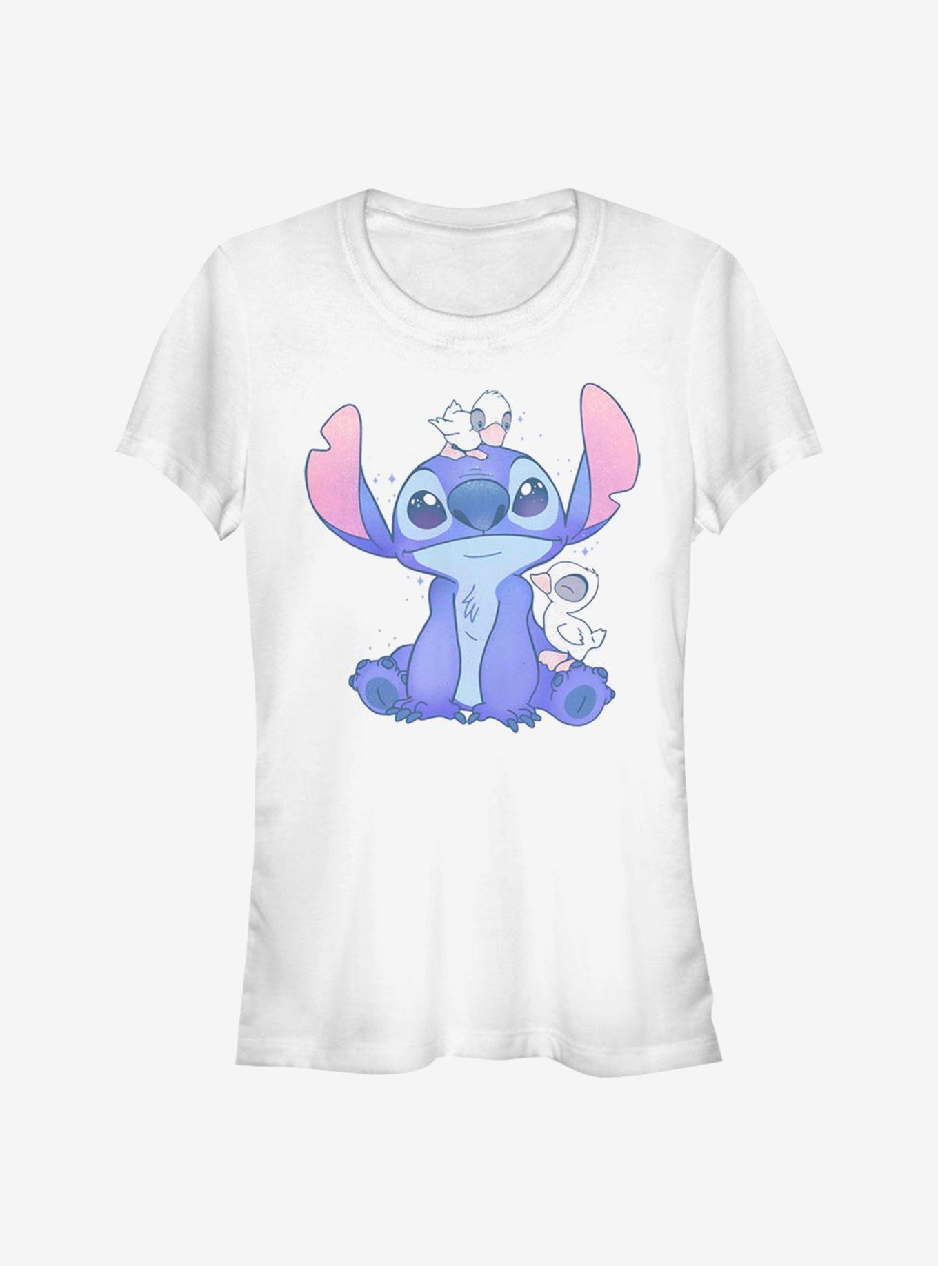 Disney Lilo & Stitch Cute Ducks Girls T-Shirt, WHITE, hi-res