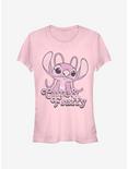 Disney Lilo & Stitch Fluffy Angel Girls T-Shirt, LIGHT PINK, hi-res
