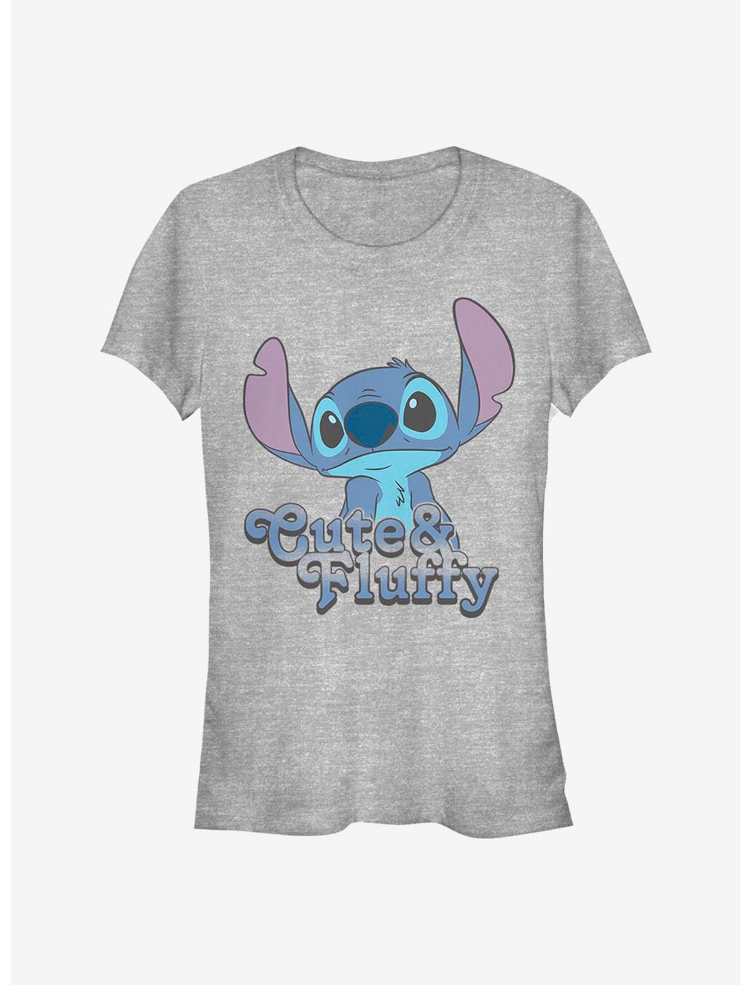 Disney Lilo & Stitch Fluffy Stitch Girls T-Shirt, ATH HTR, hi-res