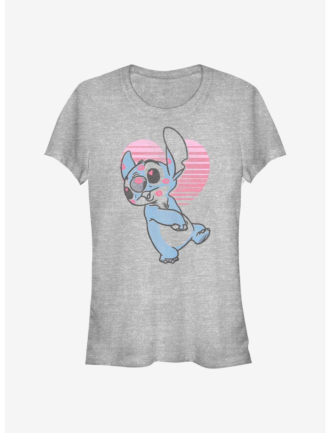 Disney Lilo & Stitch Kissy Faced Girls T-Shirt, ATH HTR, hi-res