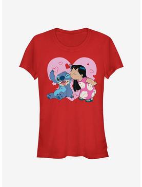 Disney Lilo & Stitch Lilo And Valentine Kisses Girls T-Shirt, , hi-res