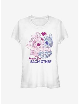 Disney Lilo & Stitch Made For Eachother Girls T-Shirt, , hi-res