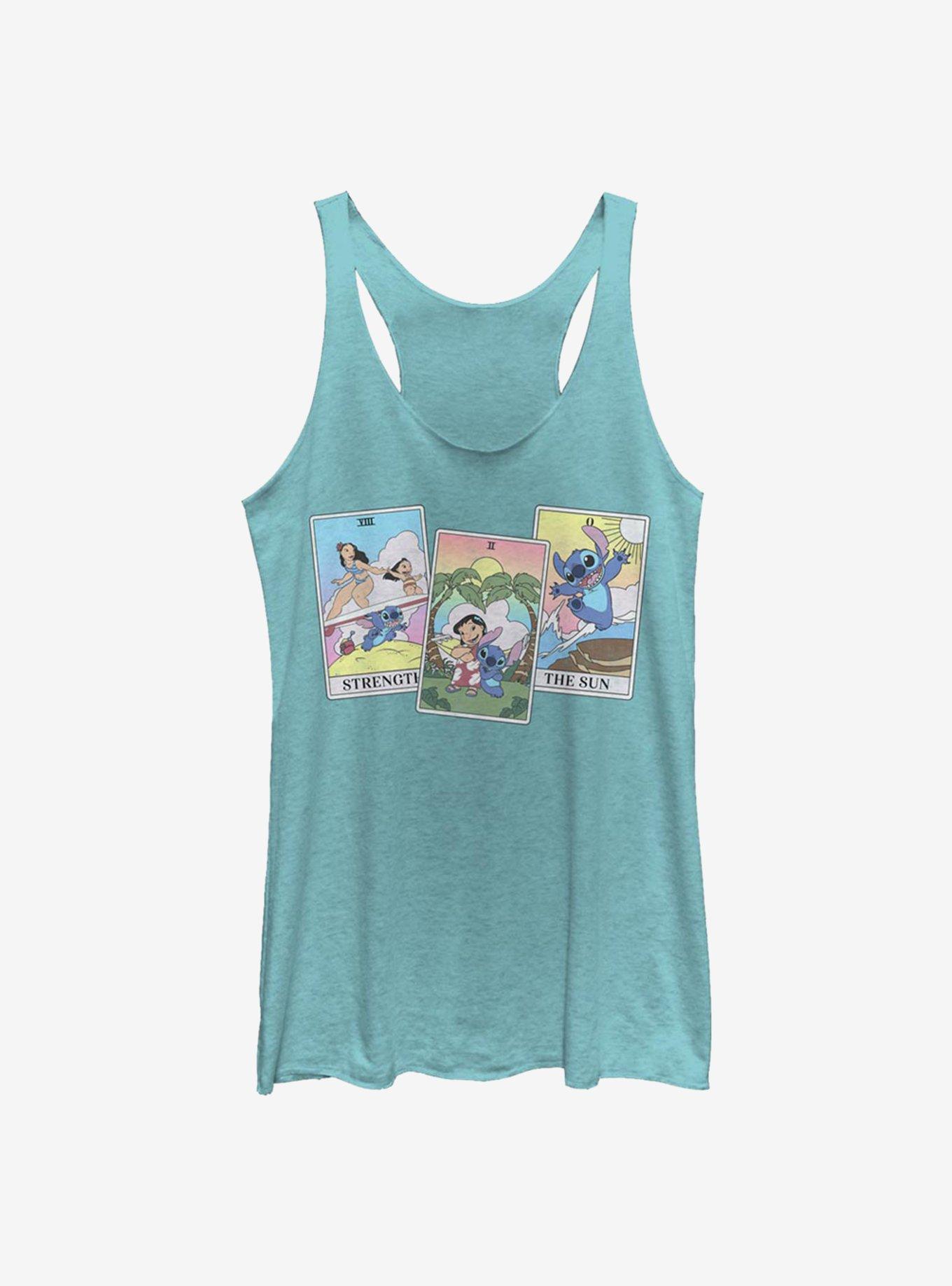 Disney Lilo & Stitch Lilo Stitch Tarot Girls Tank, TAHI BLUE, hi-res