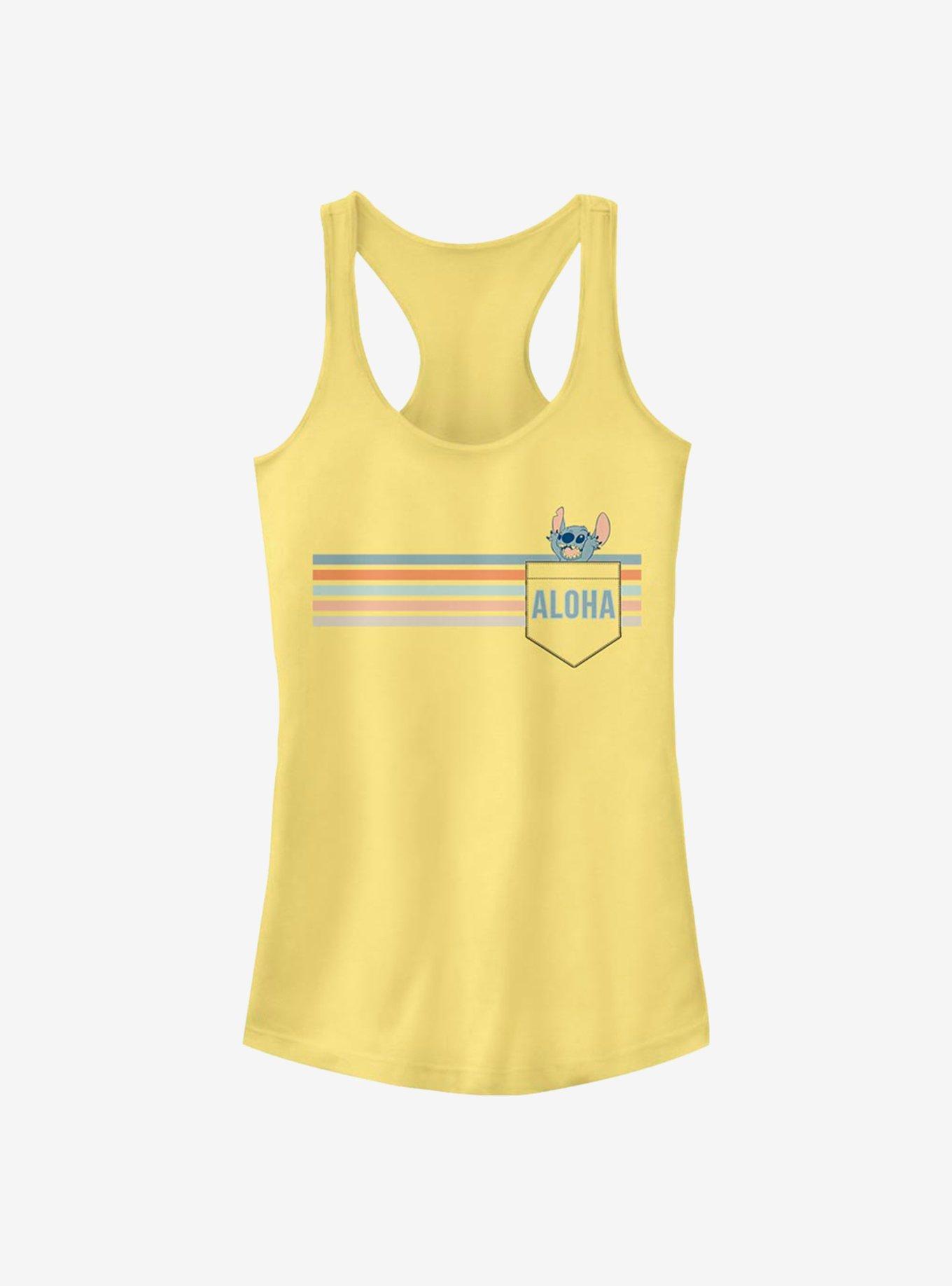 Disney Lilo & Stitch Aloha Girls Tank, BANANA, hi-res