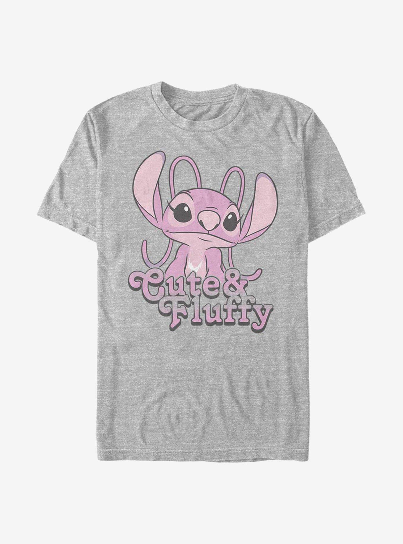 Disney Lilo & Stitch Fluffy Angel T-Shirt - GREY | Hot Topic