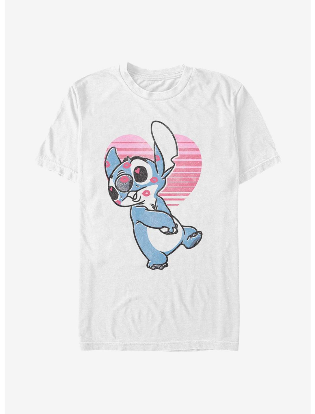 Disney Lilo & Stitch Kissy Faced T-Shirt, WHITE, hi-res