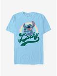 Disney Lilo & Stitch Lucky Rainbow T-Shirt, LT BLUE, hi-res