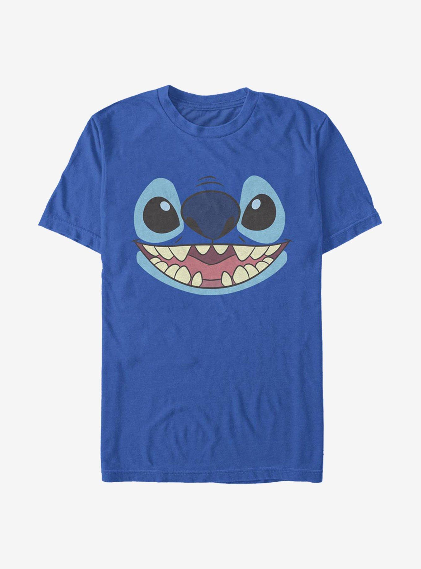 Disney Lilo & Stitch Face Large T-Shirt, ROYAL, hi-res