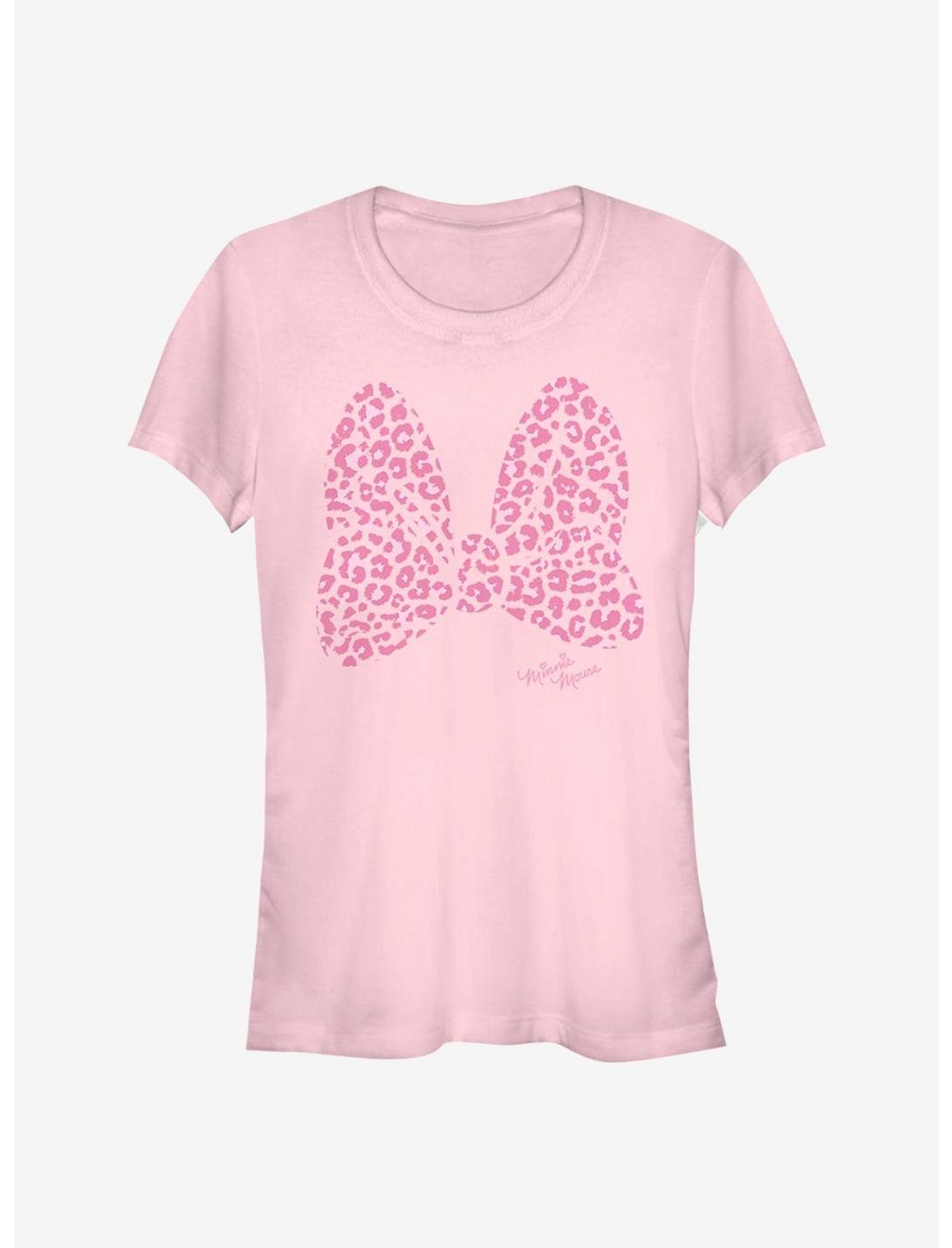 Disney Minnie Mouse Pink Leopard Girls T-Shirt, LIGHT PINK, hi-res