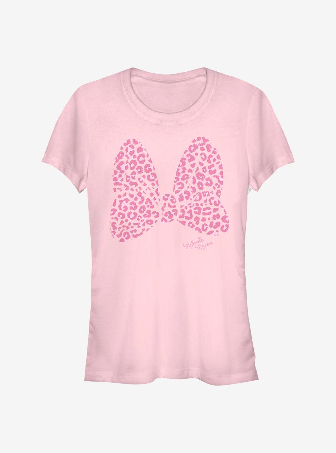 Disney Minnie Mouse Pink Leopard Girls T-Shirt, LIGHT PINK, hi-res