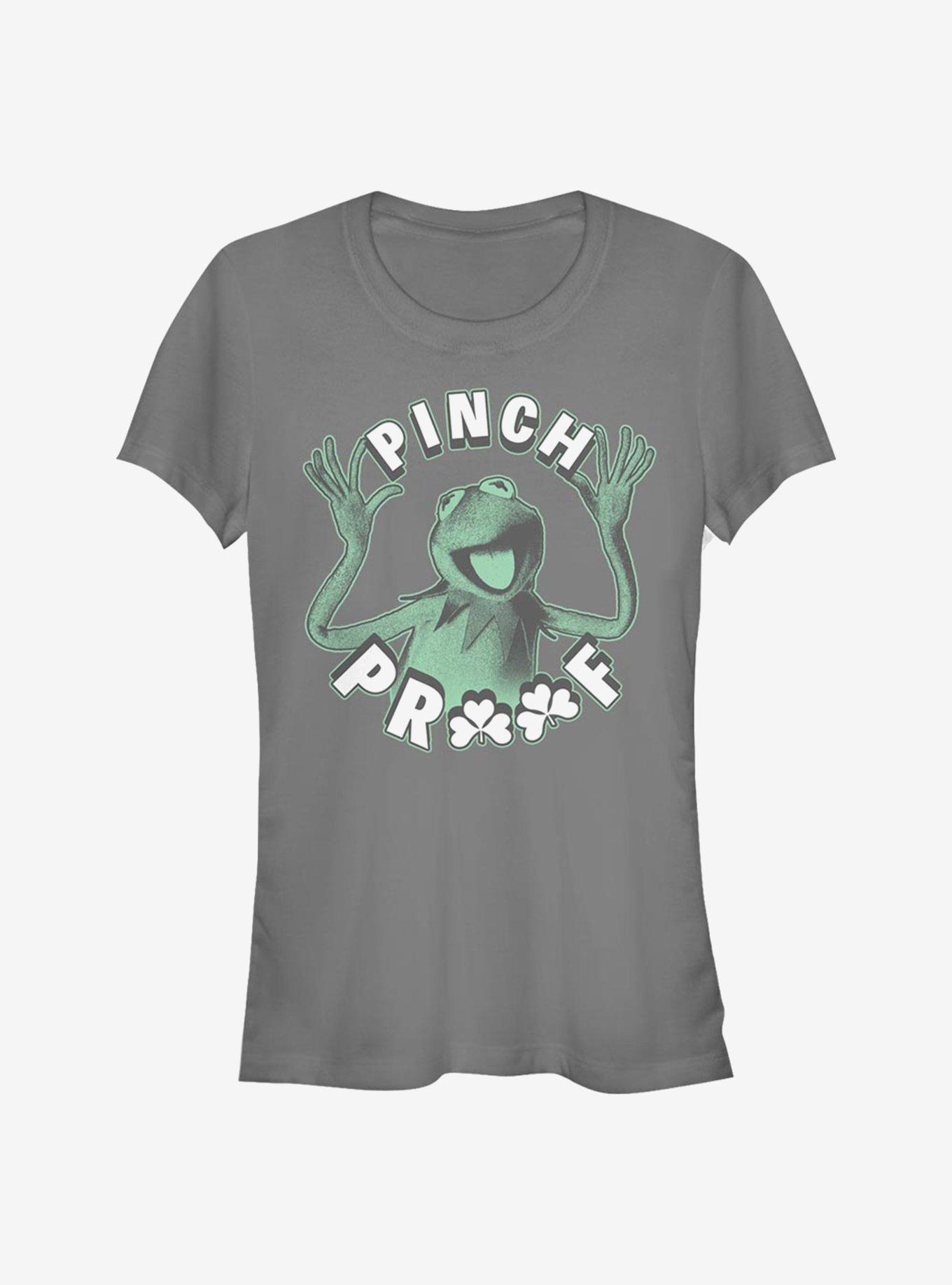 Disney The Muppets Pinch Proof Kermit Girls T-Shirt, CHARCOAL, hi-res