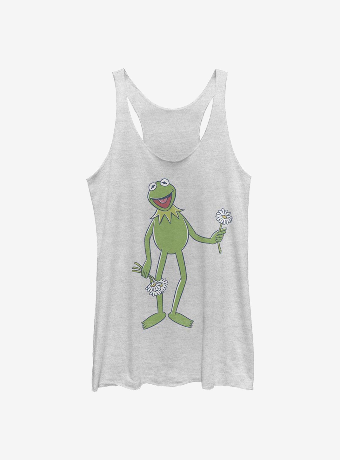 Disney The Muppets Big Kermit Girls Tank, WHITE HTR, hi-res