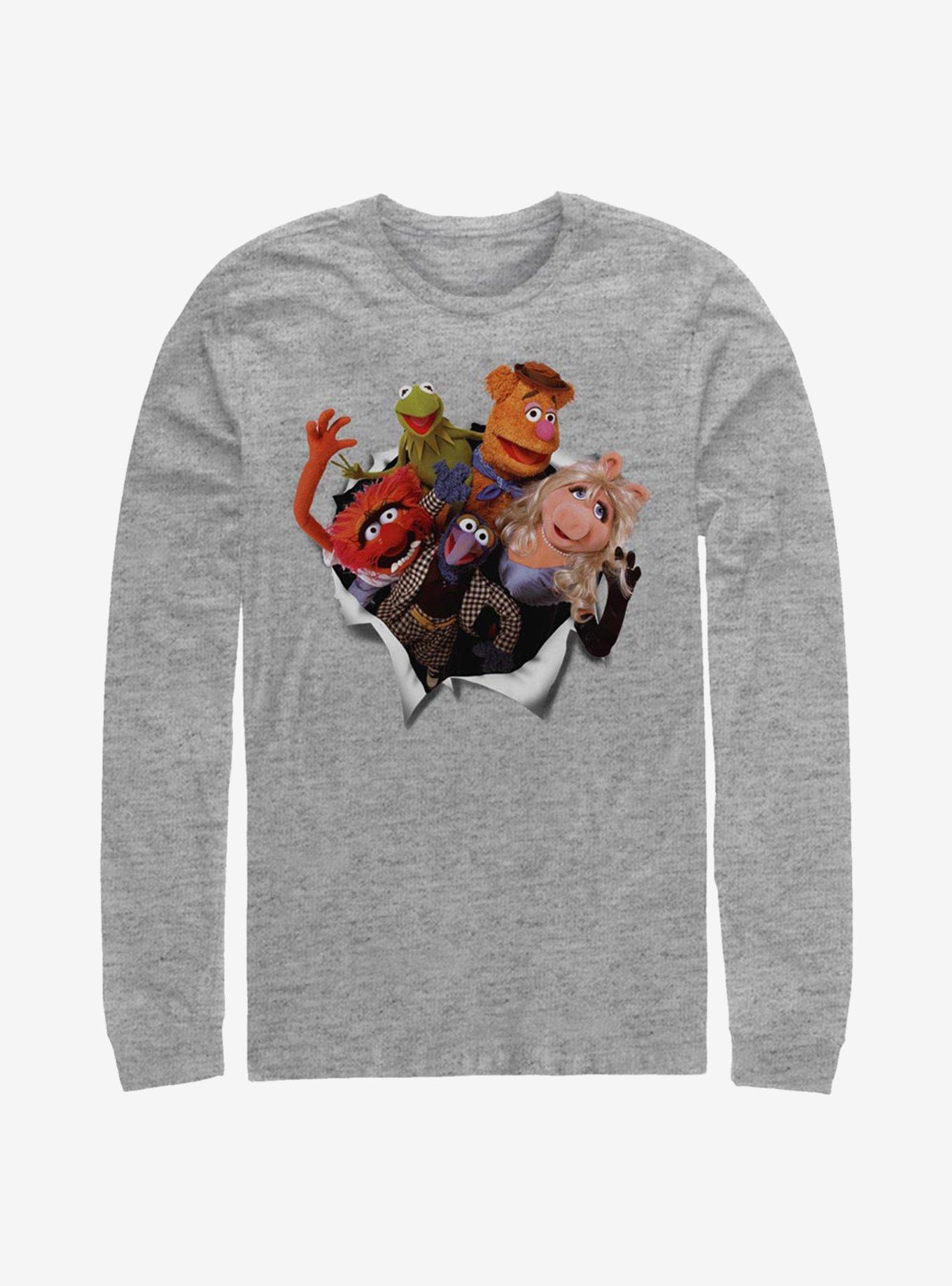 Disney The Muppets Muppet Breakout Long-Sleeve T-Shirt, ATH HTR, hi-res