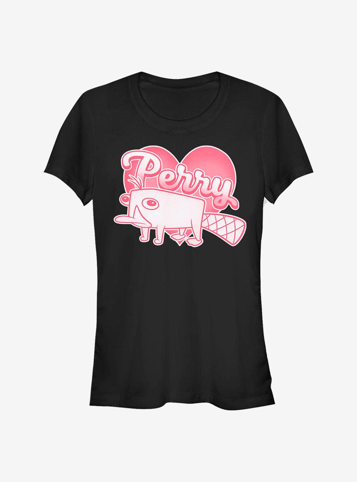 Disney Phineas And Ferb Platypus Love Girls T-Shirt, BLACK, hi-res