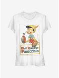 Disney Pinocchio Vintaged Poster Girls T-Shirt, WHITE, hi-res