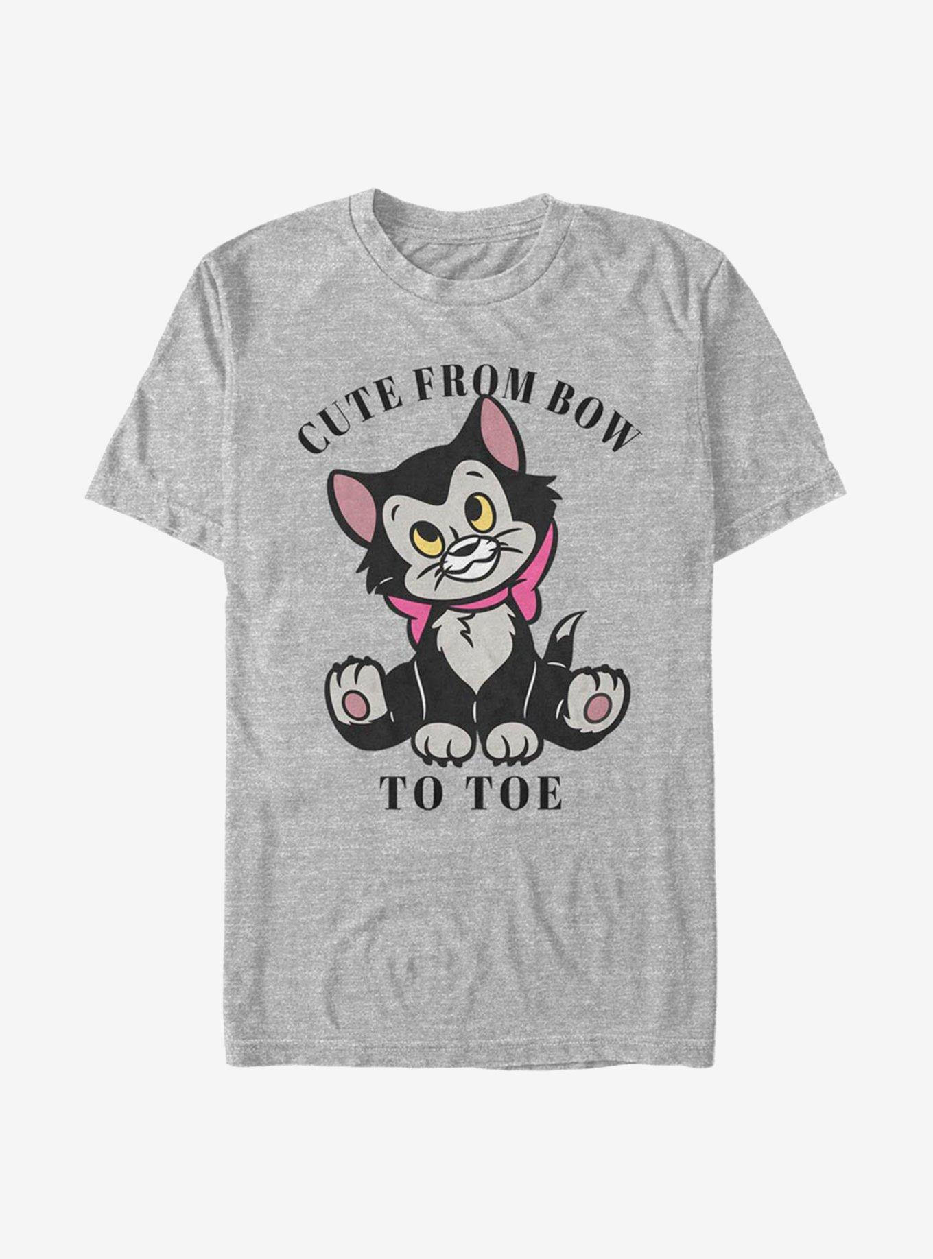 Disney Pinocchio Cute Figaro T-Shirt - GREY