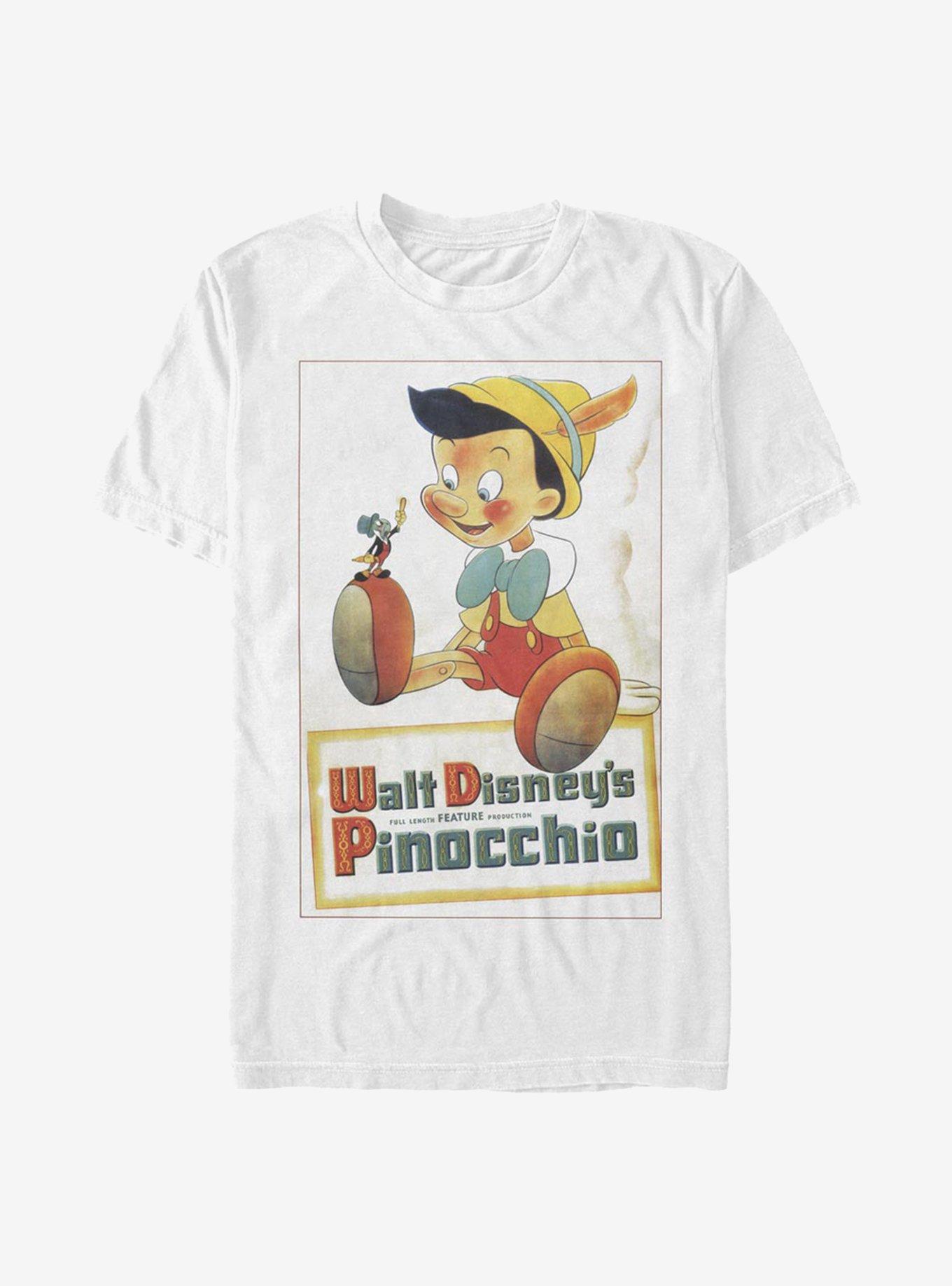 Disney Pinocchio Vintage Poster T-Shirt, , hi-res