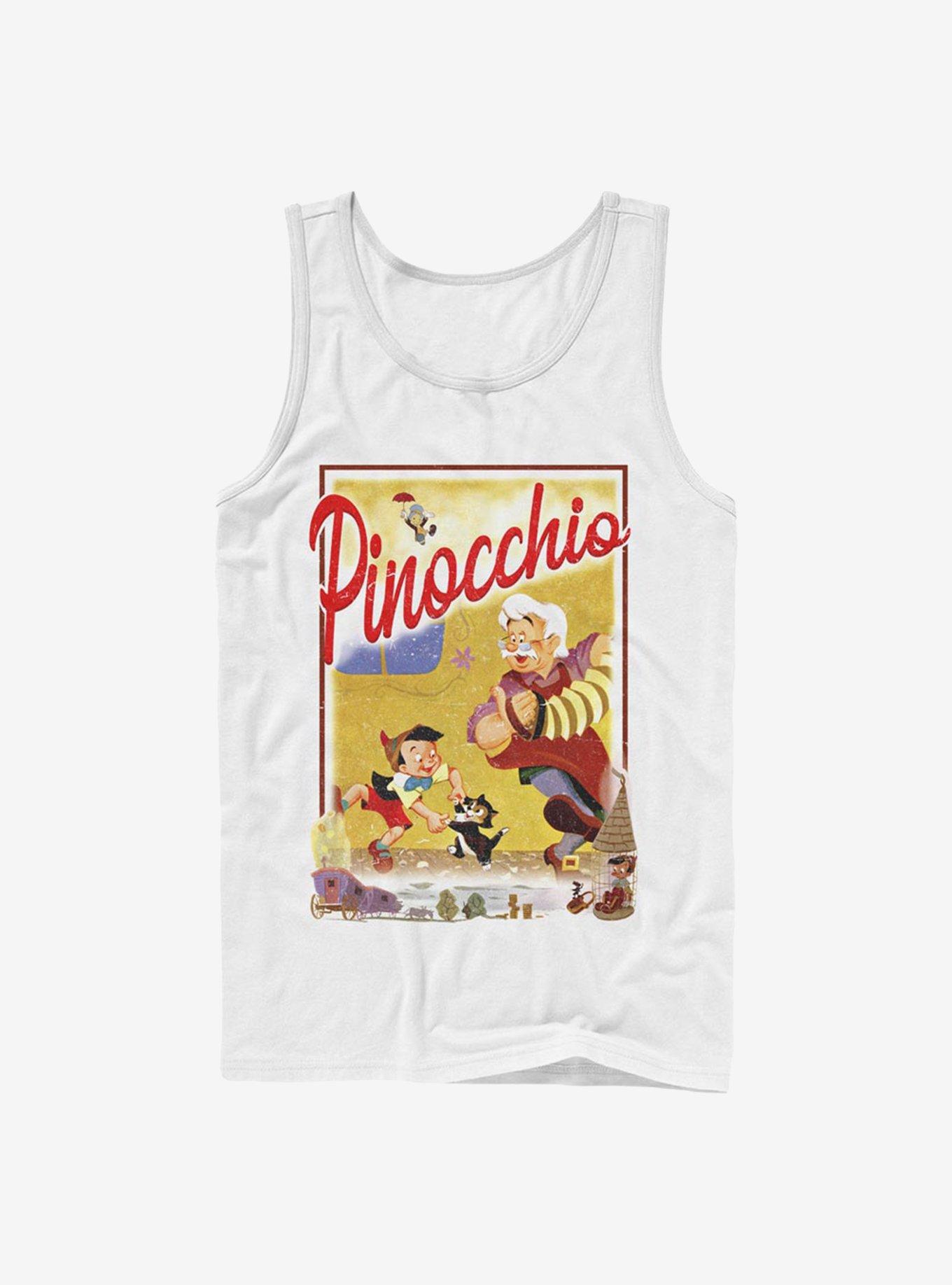 Disney Pinocchio Storybook Poster Tank, WHITE, hi-res