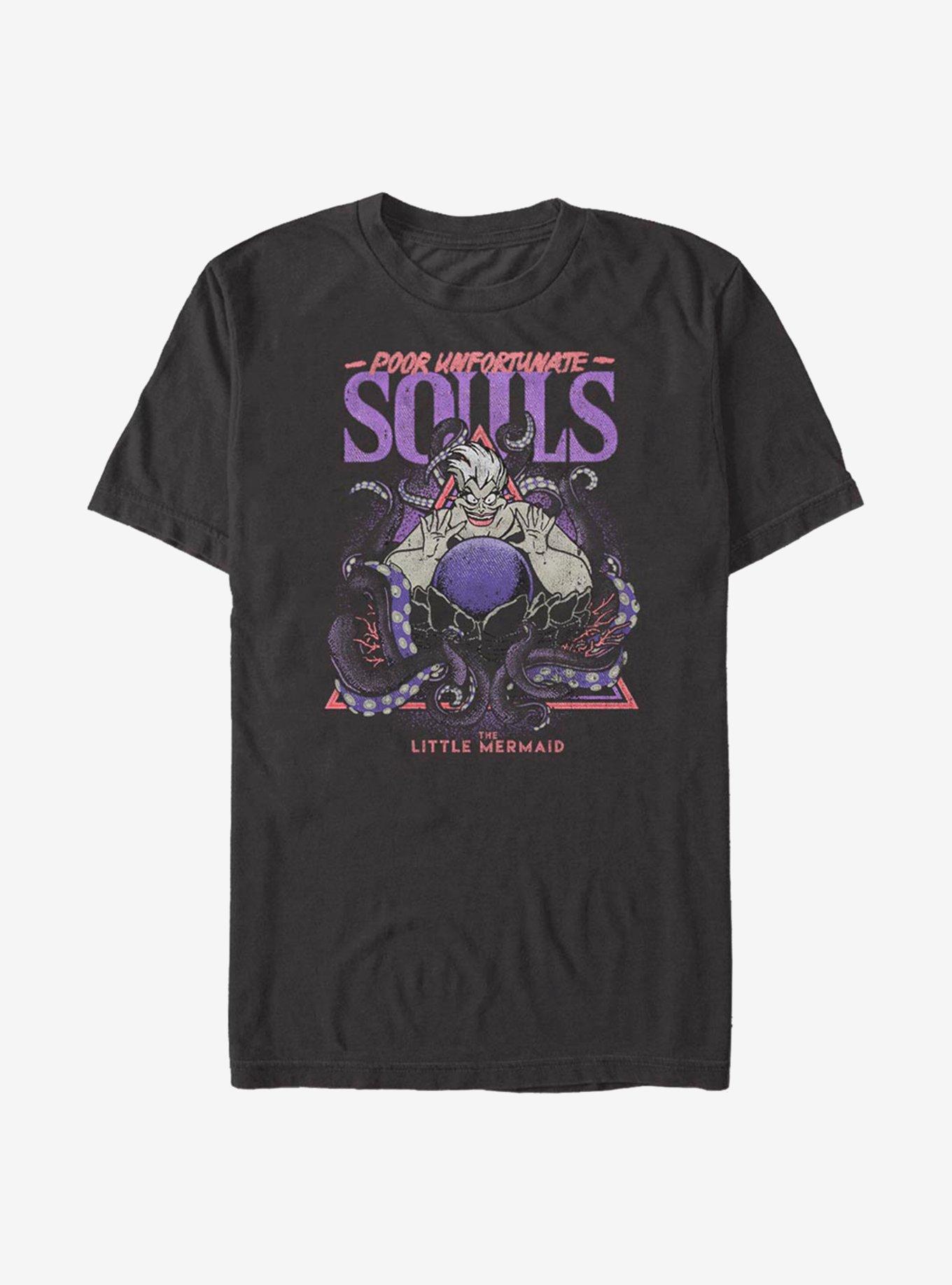 Disney The Little Mermaid Wretched Souls T-Shirt, BLACK, hi-res