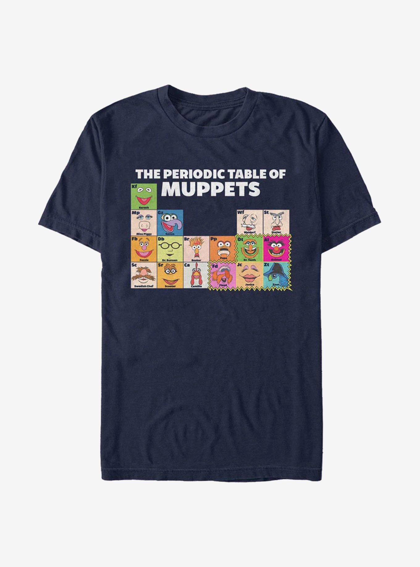 Disney The Muppets Periodic Table Of Muppets T-Shirt, NAVY, hi-res
