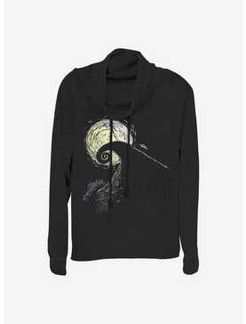 Disney The Nightmare Before Christmas Spiral Hill Jack Cowlneck Long-Sleeve Girls Top, , hi-res