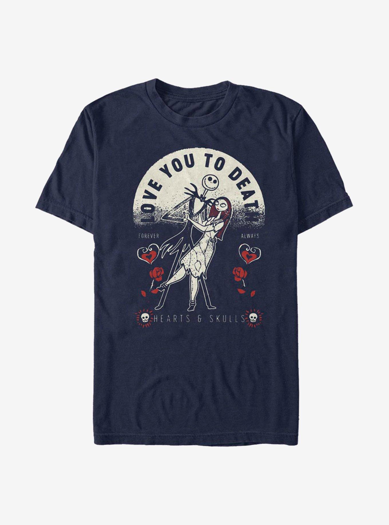 Disney The Nightmare Before Christmas To Death T-Shirt, NAVY, hi-res