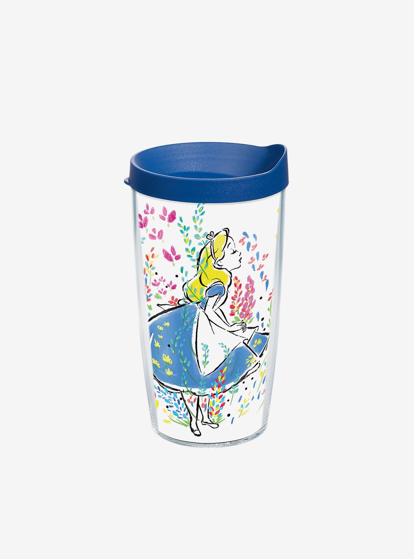 Disney Alice In Wonderland Floral 16oz Classic Tumbler With Lid, , hi-res