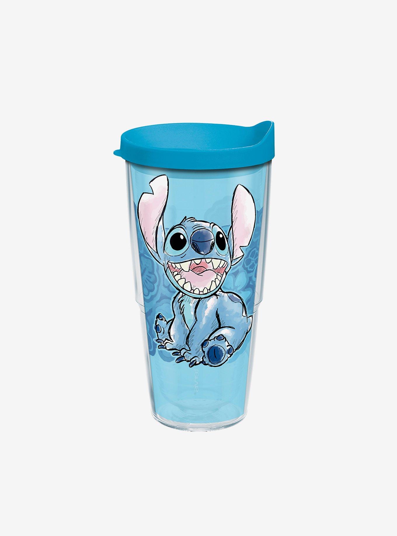 Disney Store Lilo & Stitch STITCH Tumbler with Color Changing Straw New!