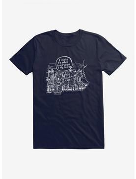 CupOfTherapy I Might Be Small T-Shirt, NAVY, hi-res