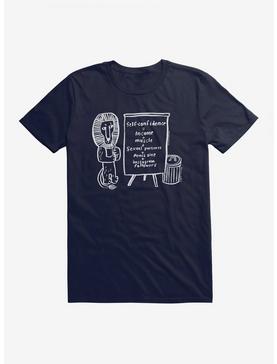CupOfTherapy Self-Confidence Is T-Shirt, NAVY, hi-res