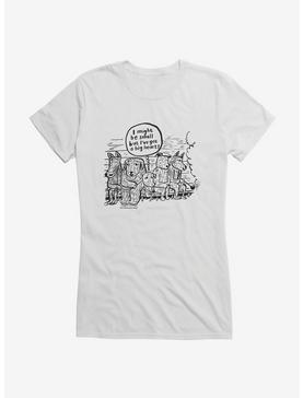 CupOfTherapy I Might Be Small Girls T-Shirt, WHITE, hi-res