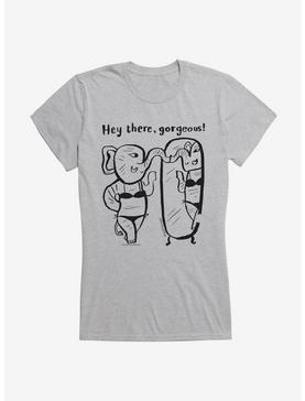 CupOfTherapy Hey There, Gorgeous! Girls T-Shirt, HEATHER, hi-res