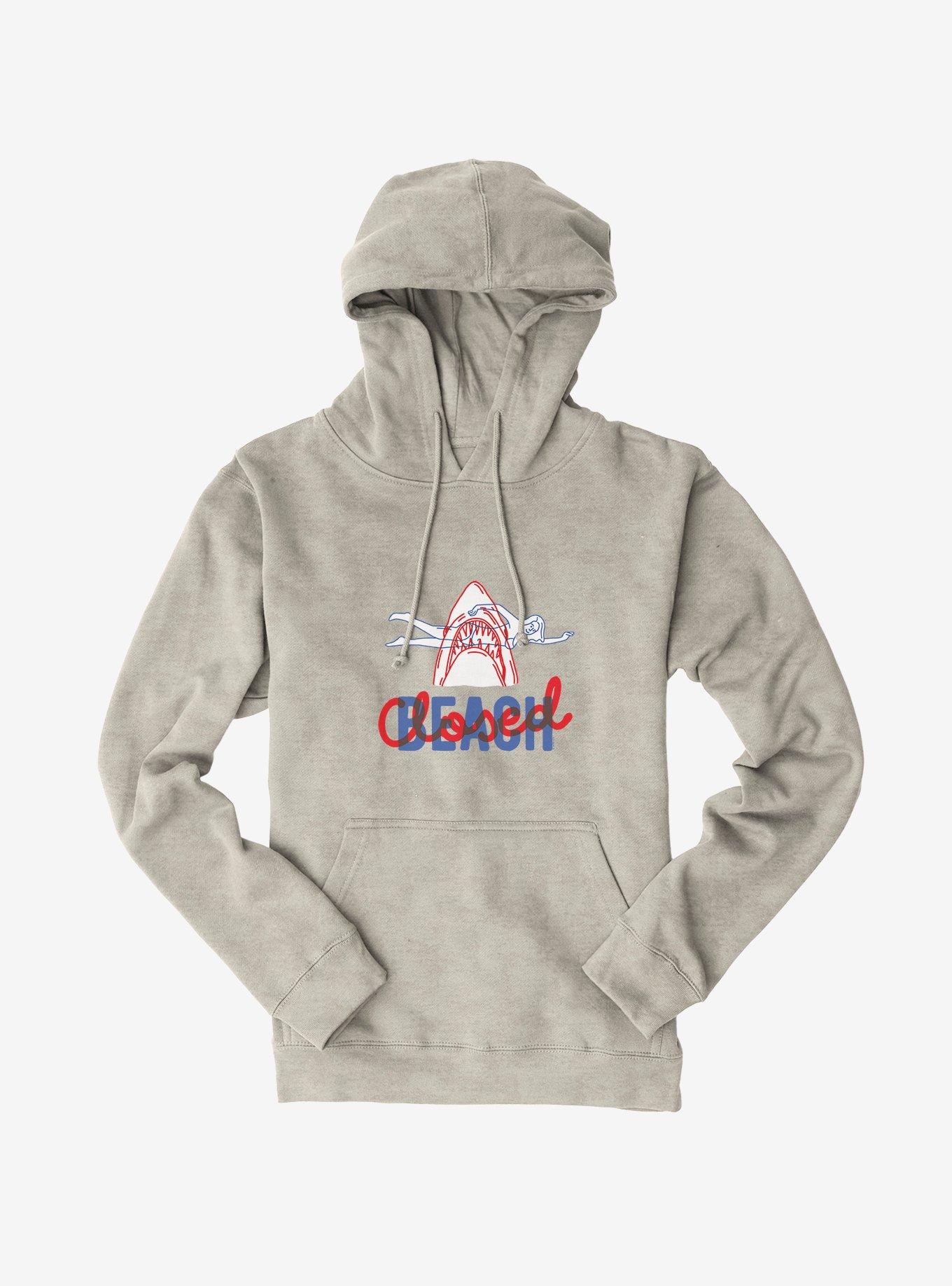 Universal Jaws Closed Beach Hoodie, , hi-res