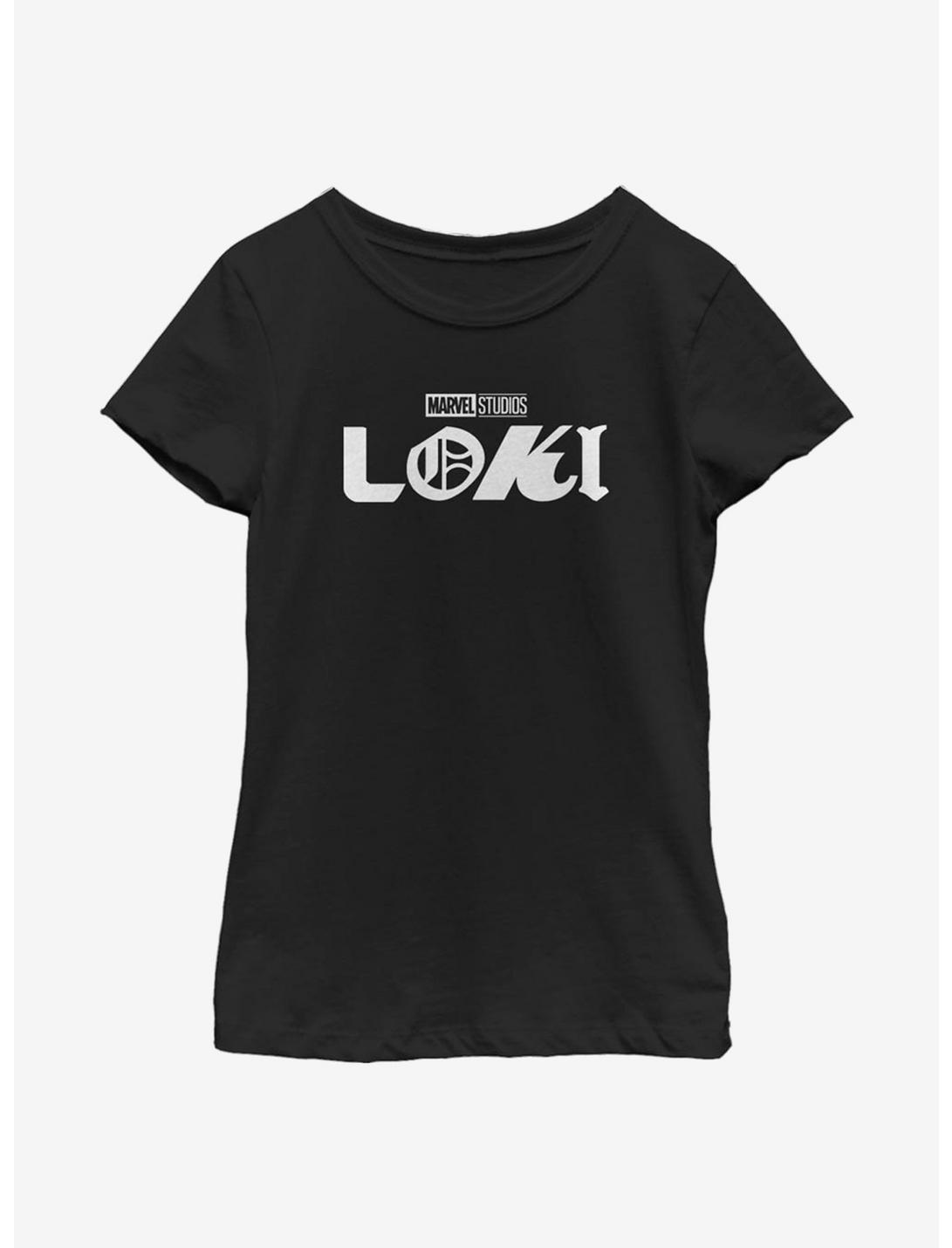 Marvel Loki Logo Youth Girls T-Shirt, BLACK, hi-res