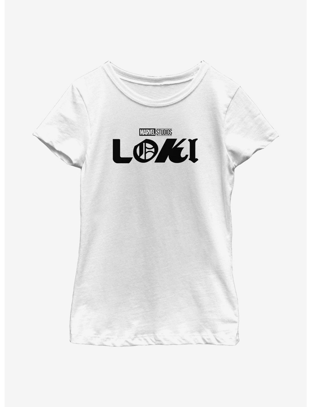 Marvel Loki Logo Youth Girls T-Shirt, WHITE, hi-res