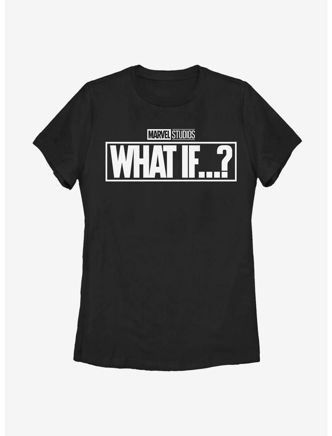 Marvel What If...? Logo Womens T-Shirt, BLACK, hi-res