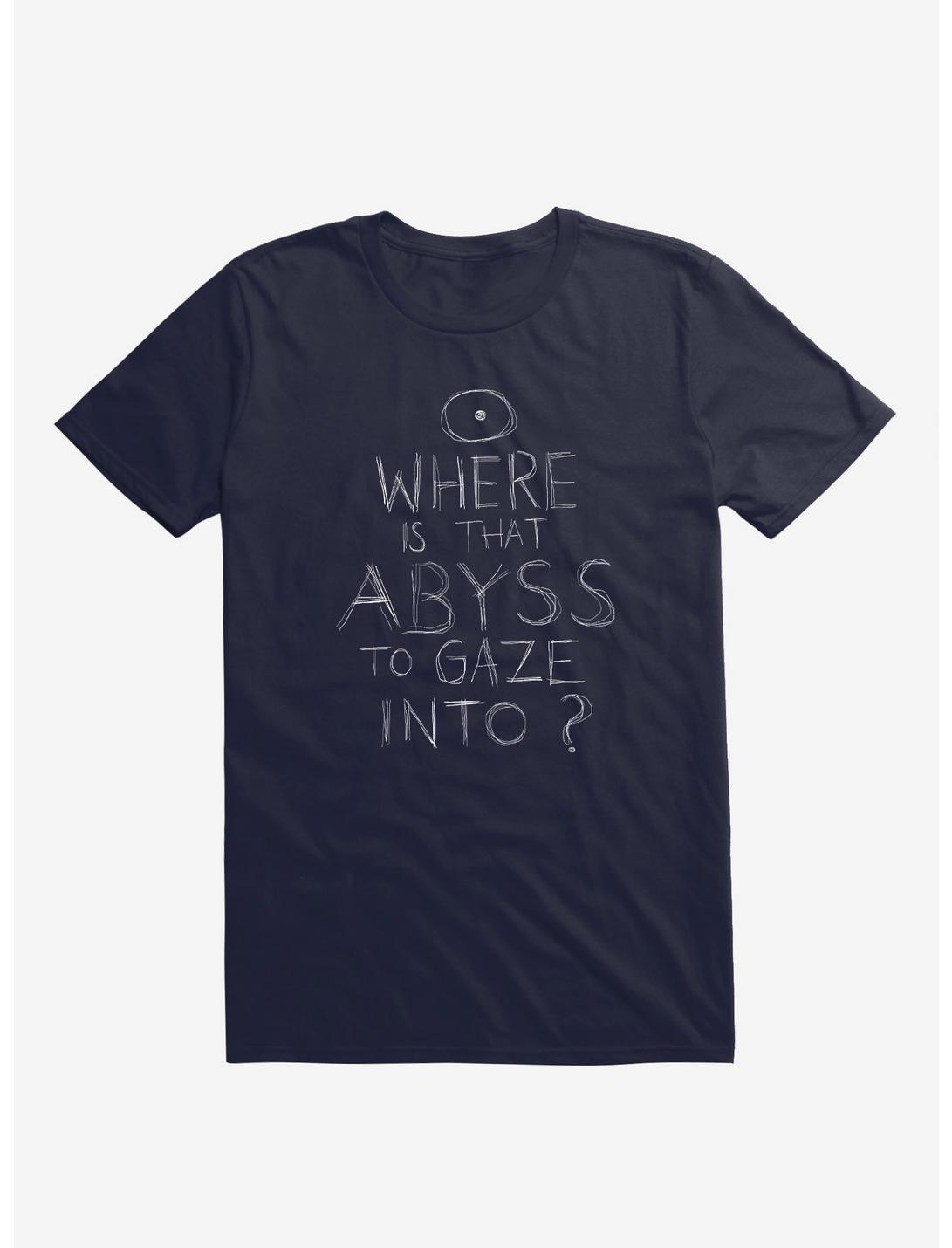 Where Is That Abyss To Gaze Into? T-Shirt, NAVY, hi-res