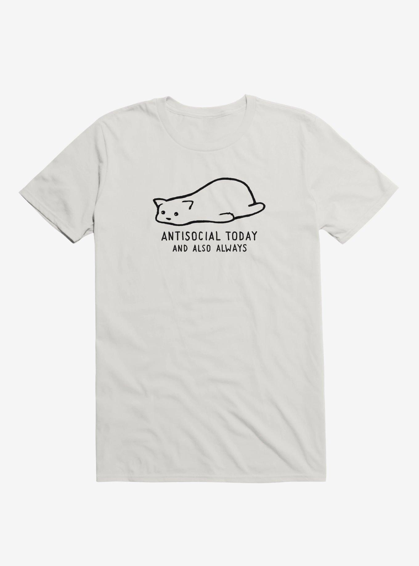 Antisocial Today And Also Always T-Shirt, , hi-res