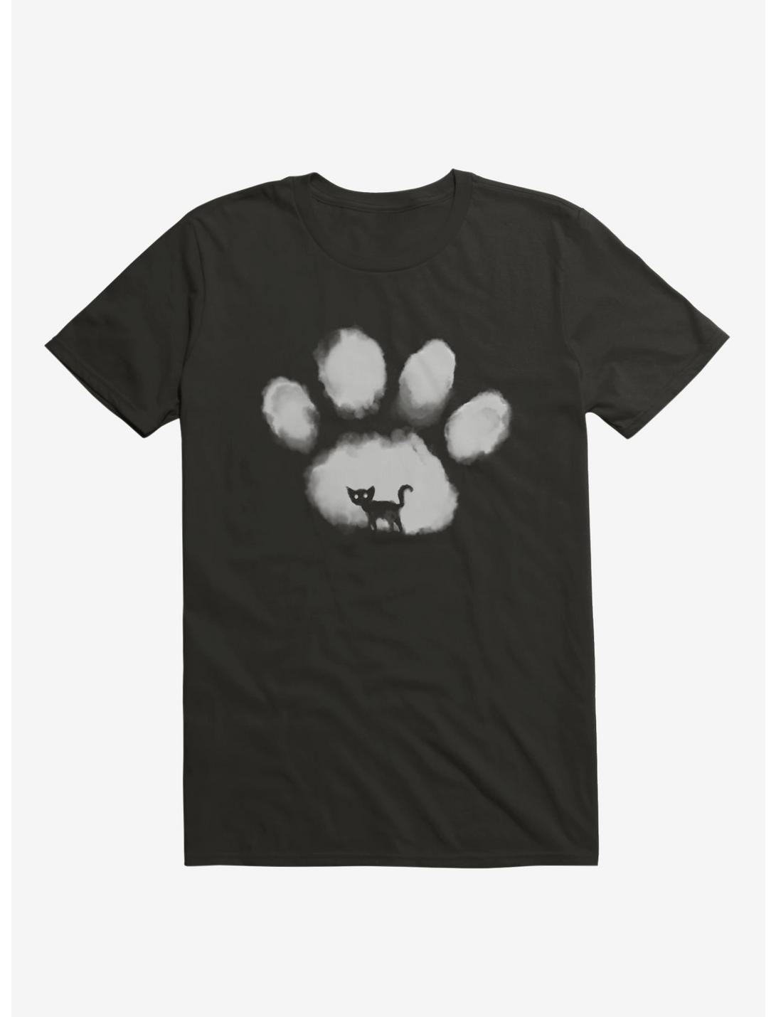 Cat Mark T-Shirt, BLACK, hi-res