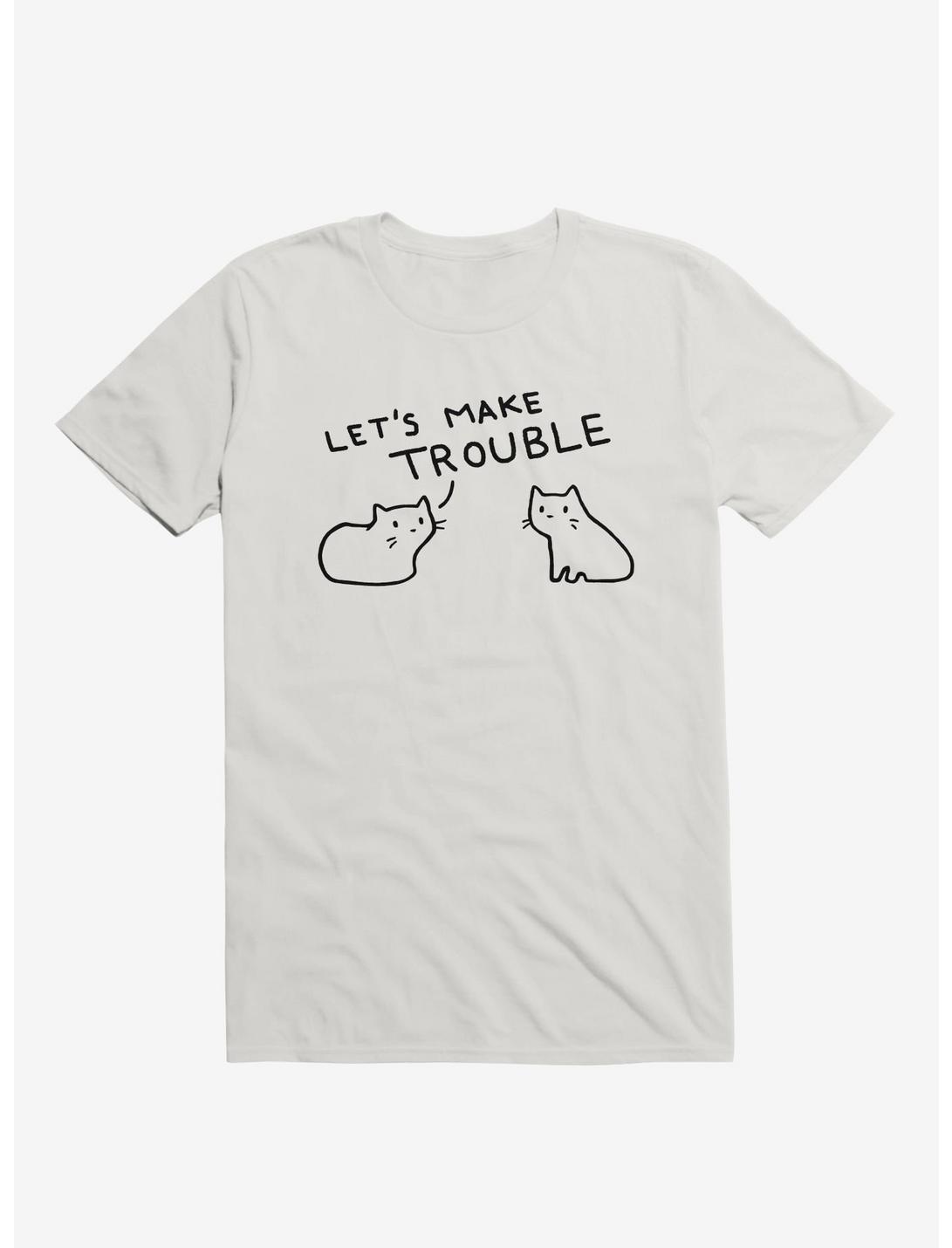 Let'S Make Trouble T-Shirt, WHITE, hi-res
