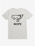 Nope Bird T-Shirt, WHITE, hi-res