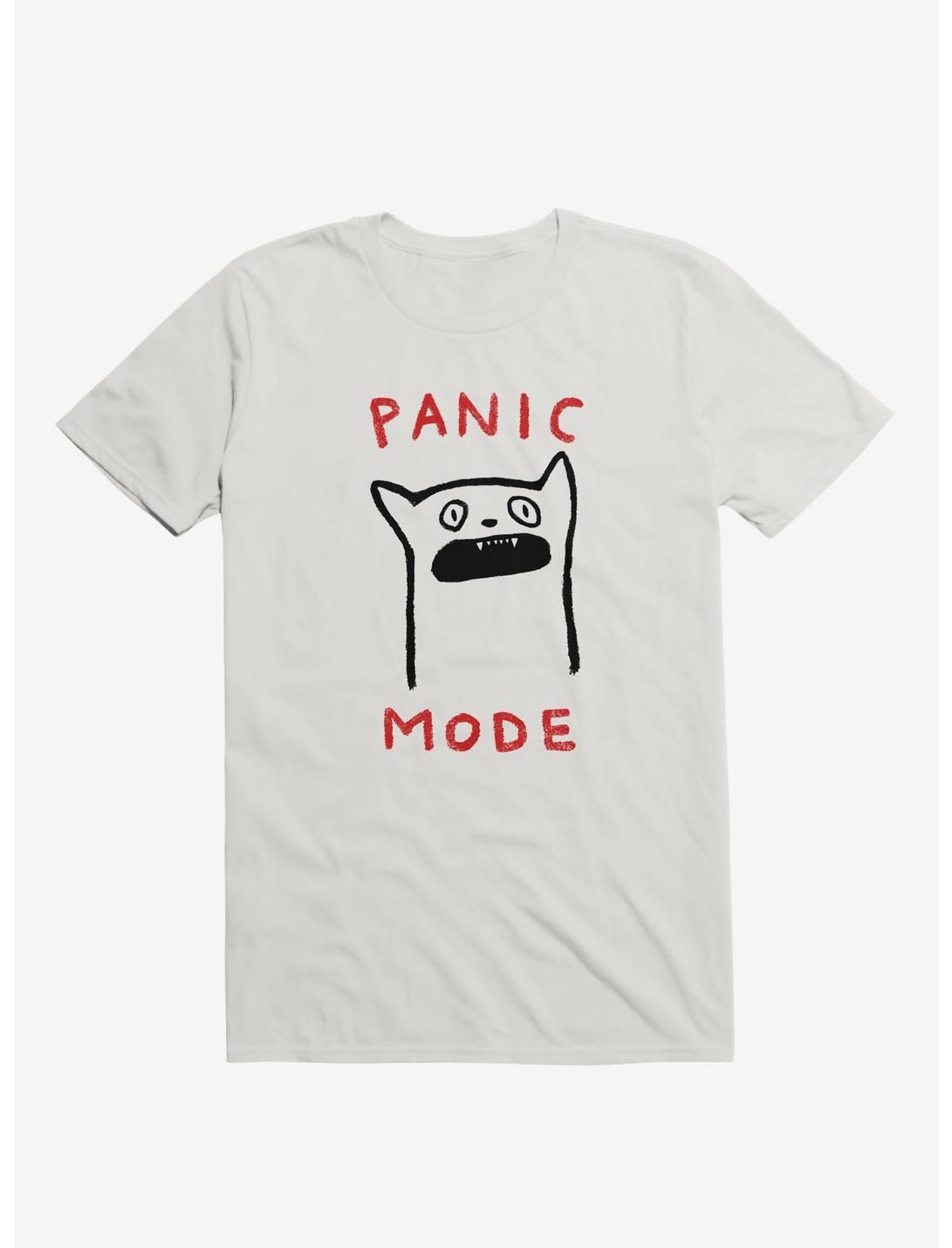 Panic Mode T-Shirt, WHITE, hi-res