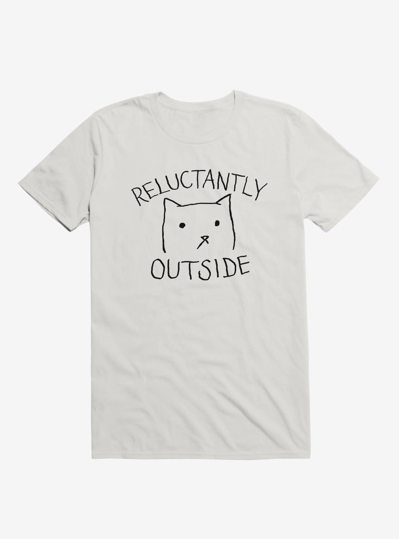Reluctantly Outside T-Shirt, WHITE, hi-res