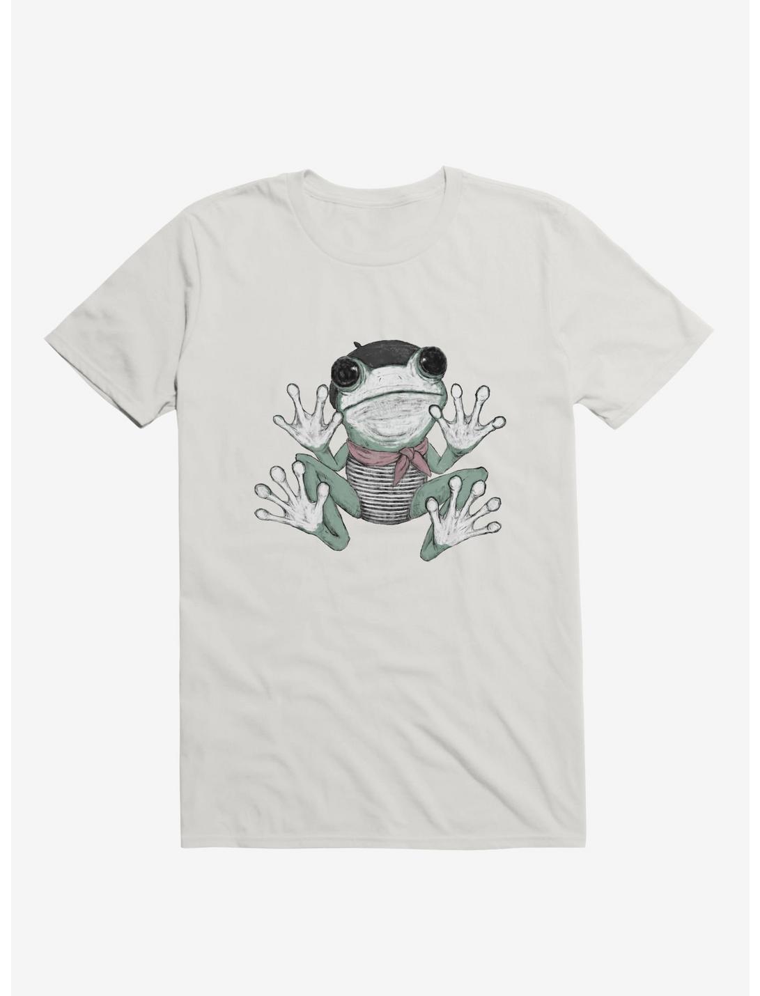 Silent Frog T-Shirt, WHITE, hi-res