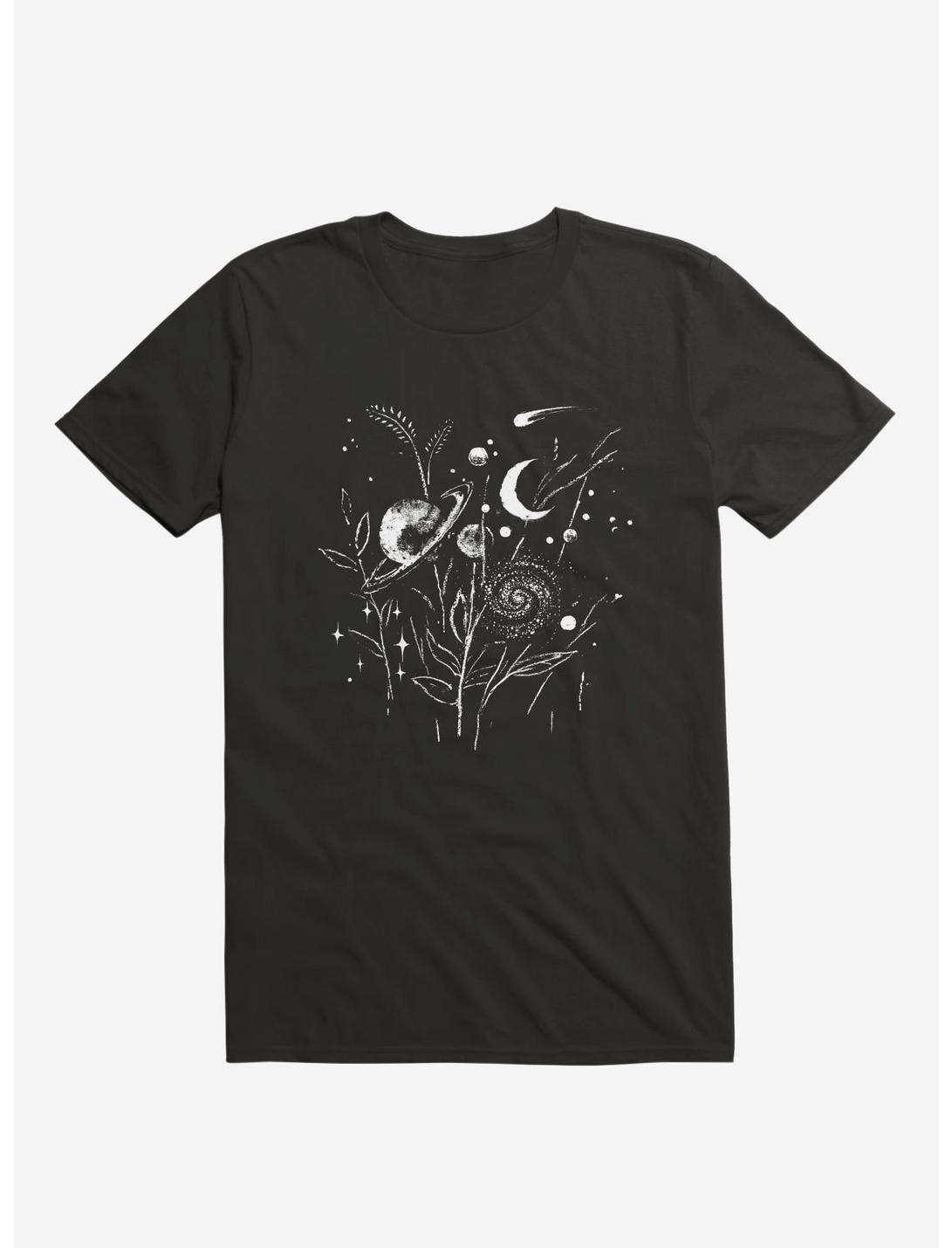 Space Botanica T-Shirt, BLACK, hi-res