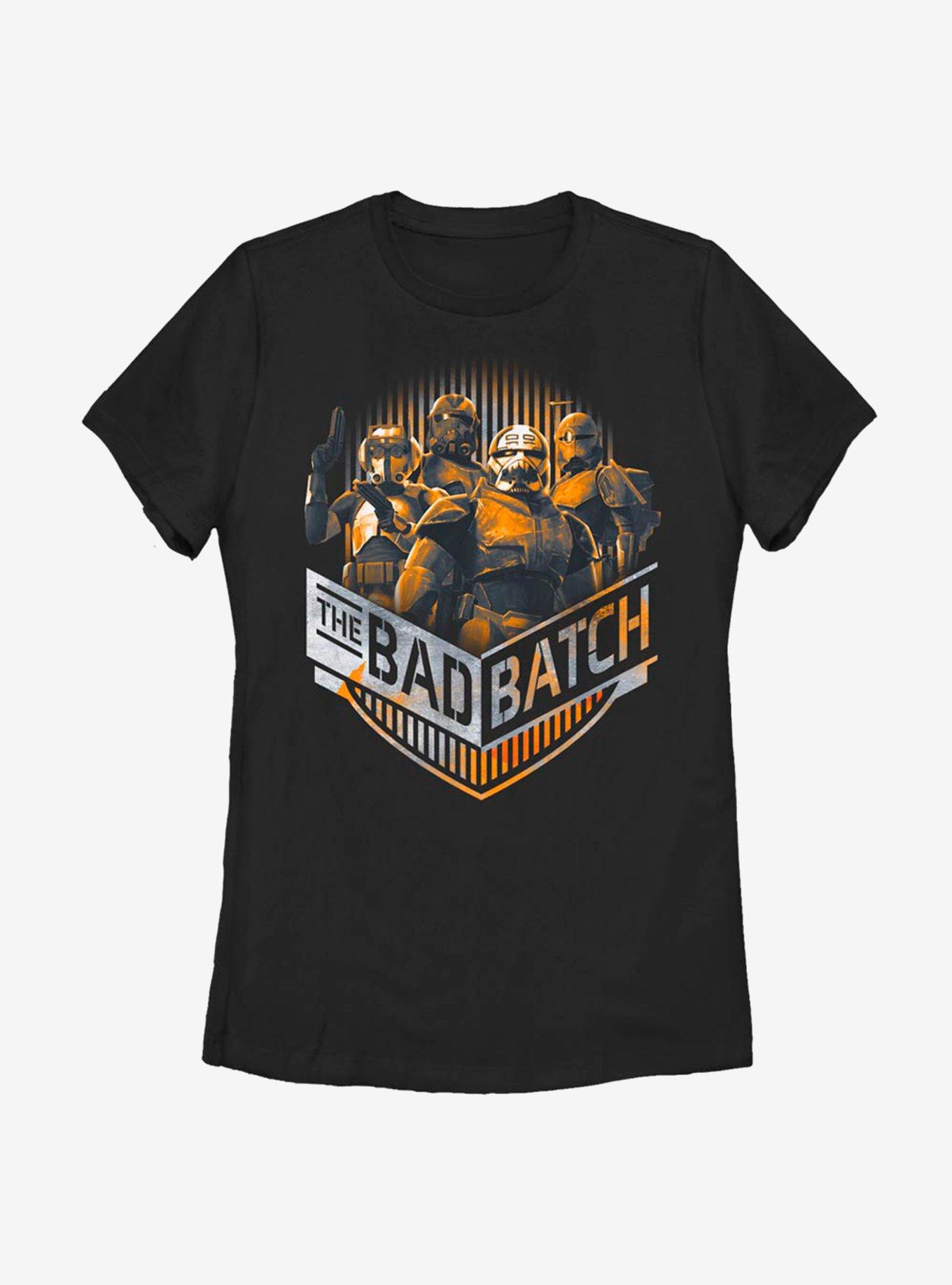Star Wars: The Bad Batch Group Chevron Womens T-Shirt, BLACK, hi-res