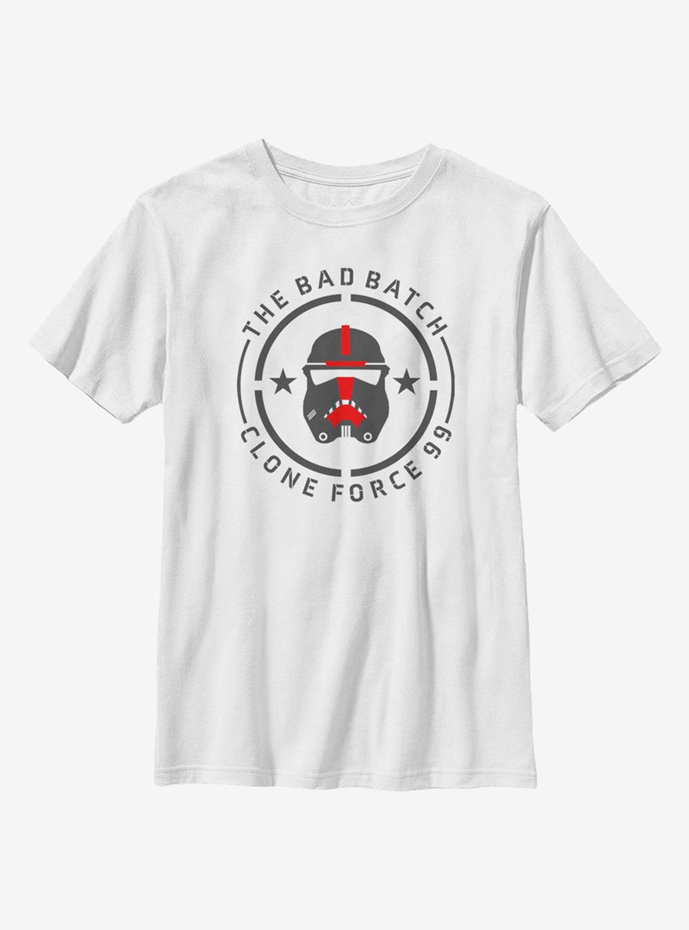 Star Wars: The Bad Batch BB Badge Clone Youth T-Shirt, WHITE, hi-res