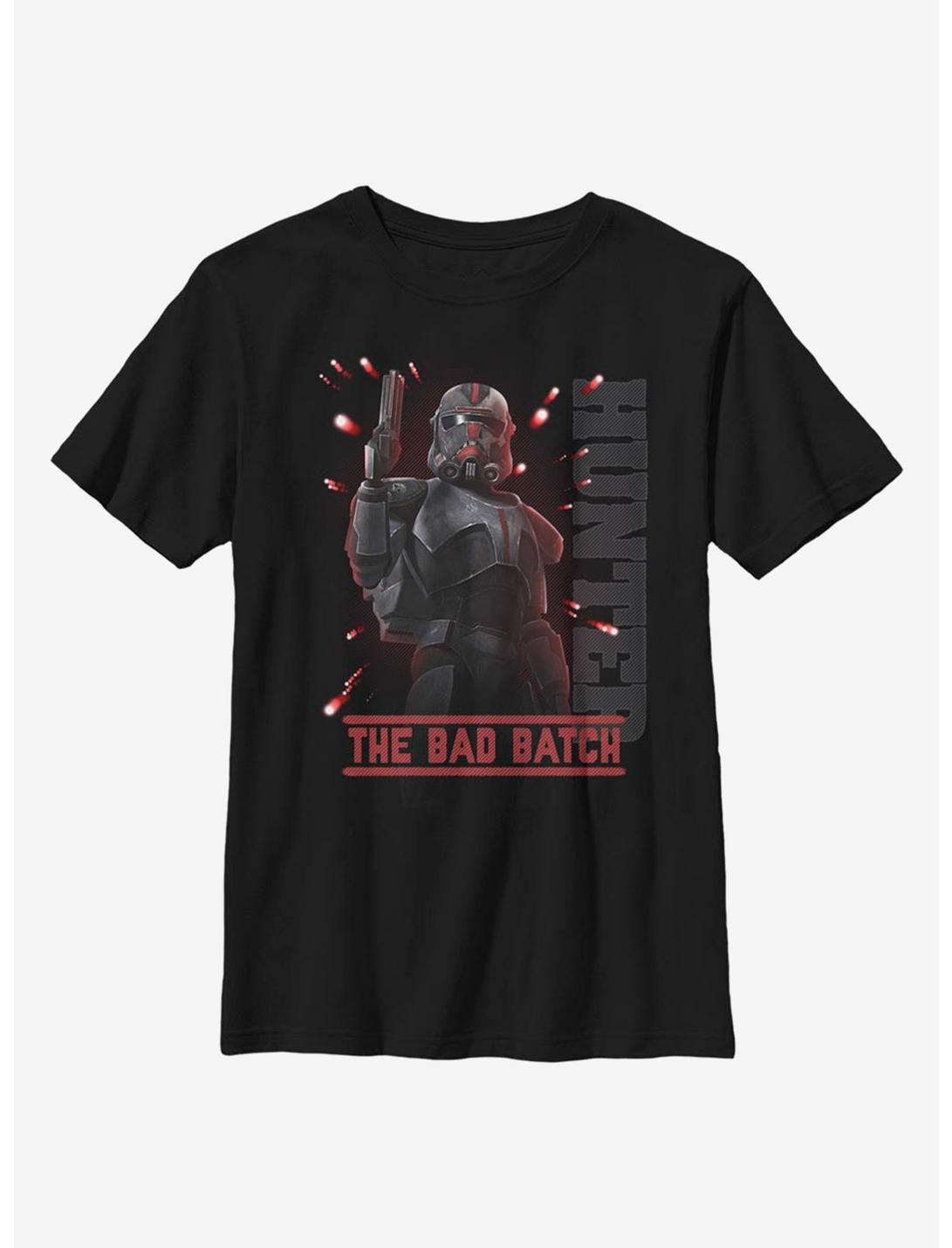 Star Wars: The Bad Batch Hunter Batch Youth T-Shirt, BLACK, hi-res